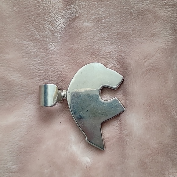 Navajo Artist Christin Wolf Spirit Bear Pendant - Picture 2 of 7